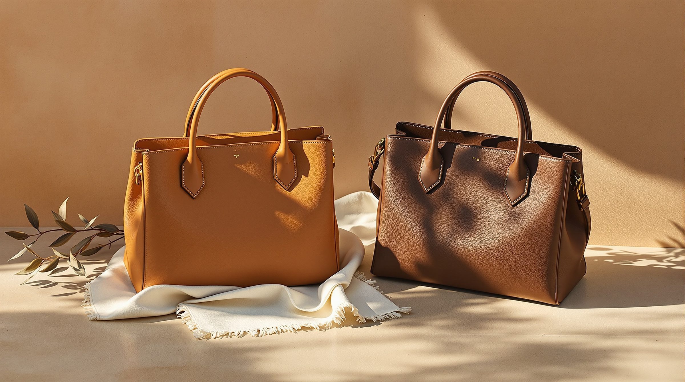 Il Lungo in pelle italiana Buttero cioccolato su sfondo studio quasi bianco — una silhouette e categoria di materiale paragonabile alle iconiche tote Cuyana.