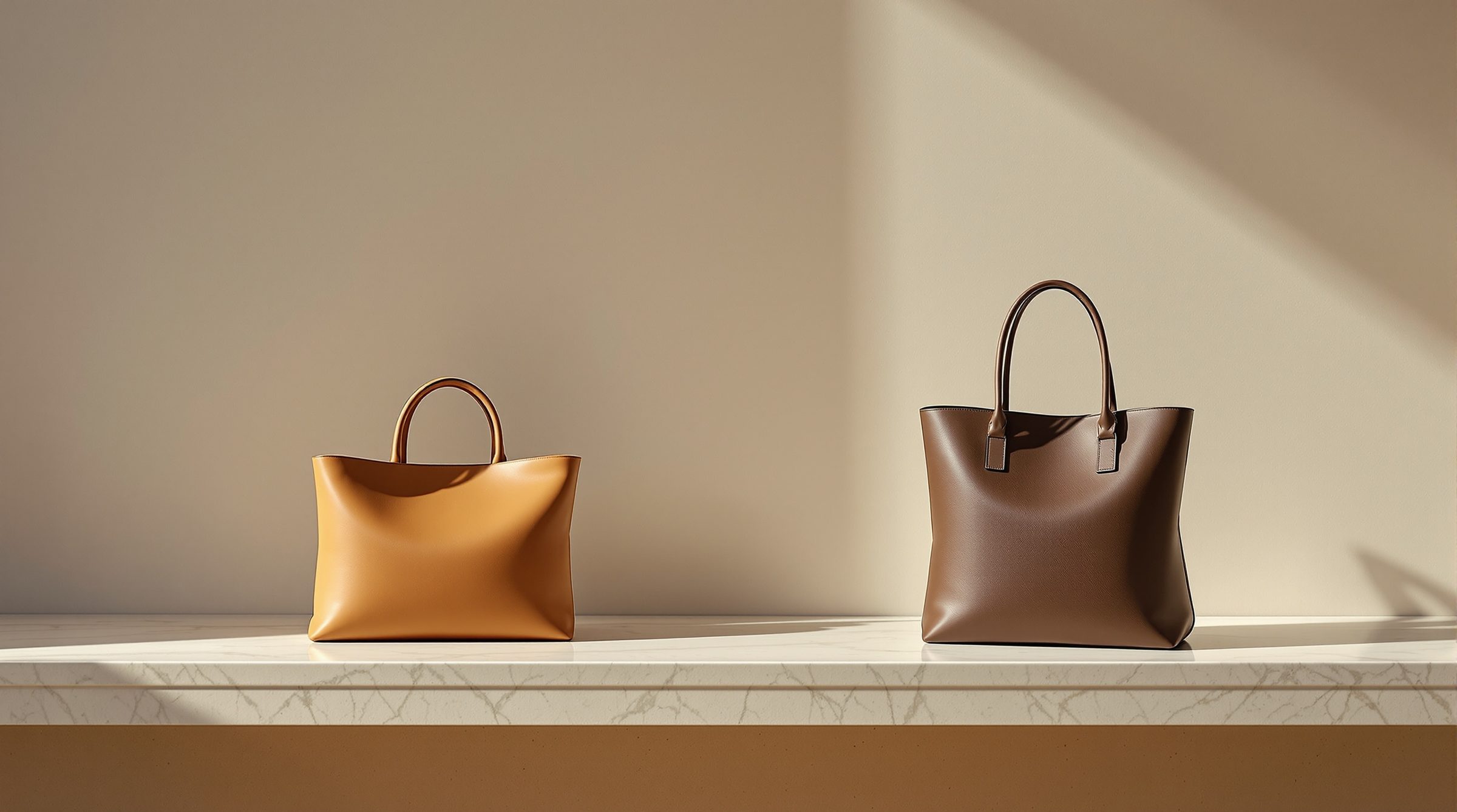 The Lungo in chocolate Italian Buttero leather against a clean editorial backdrop — east-west top-handle silhouette in the broader 'considered European leather' tier Wandler also occupies.
